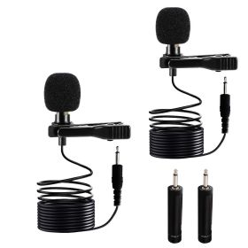 5 Core Lavalier Microphone Professional Tiny Shirt Clip On Lapel Mic Mini Body Wearable Microfono for Phone Camera Vlogging Gopro Youtube - CM-WRD 30 (SKU: CM-WRD 30 2PCS)