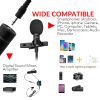 5 Core Lavalier Microphone Professional Tiny Shirt Clip On Lapel Mic Mini Body Wearable Microfono for Phone Camera Vlogging Gopro Youtube - CM-WRD 30